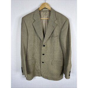 Strellson x Henry Singer Houndstooth Wool Blazer Sport Coat Italy Fabric 42R